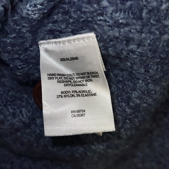 Women’s Columbia soft blue marled popover sweater top size Medium - Picture 6 of 7